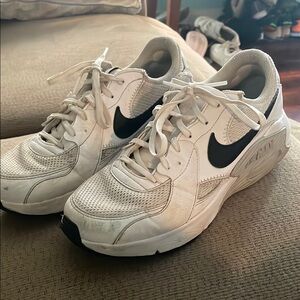 Nike White and Black Women's Sneakers